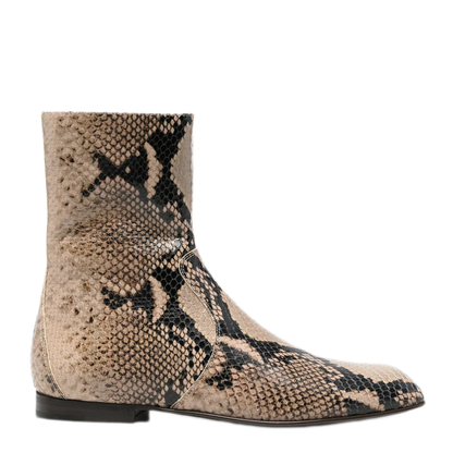Colt Snake-Effect Leather Ankle Boots - Image 1