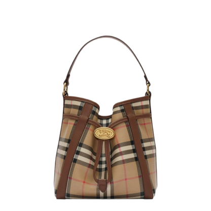 Mini Check Bucket Bag - Archive beige - Image 1