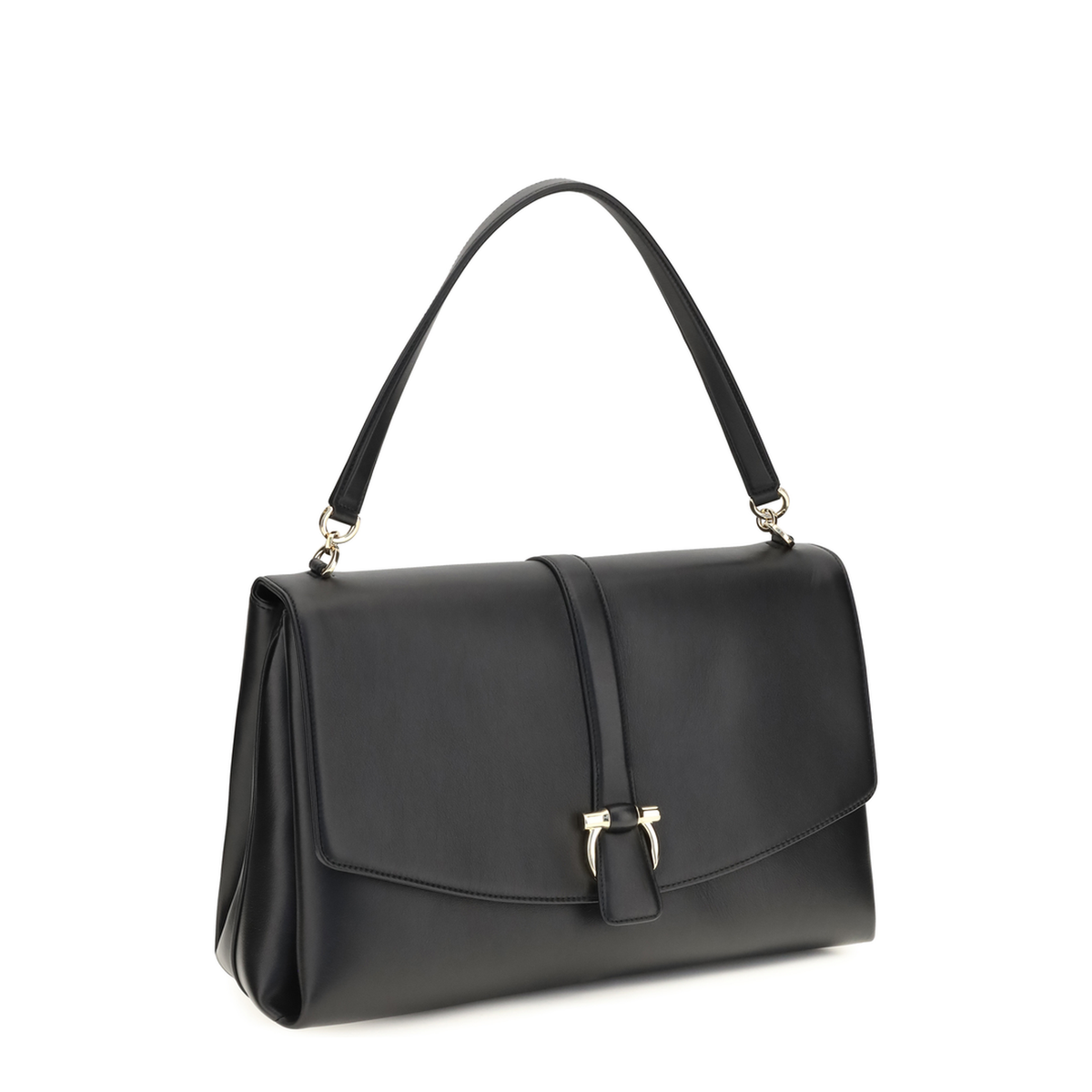 Mia Large Calfskin Shoulder Bag - Nero - Image 2