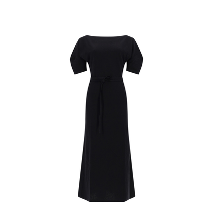 Cotton And Linen Midi Dress - Image 1