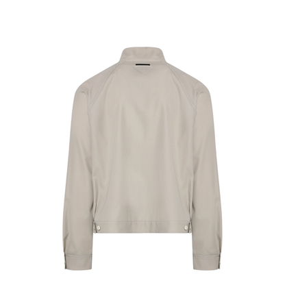 Sand-colored cotton zip-up jacket - Image 2