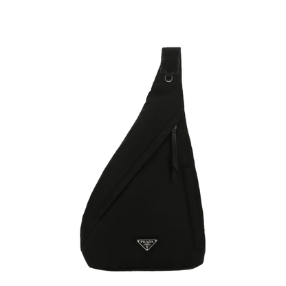 Re-Nylon And Leather Backpack - Black - Image 3