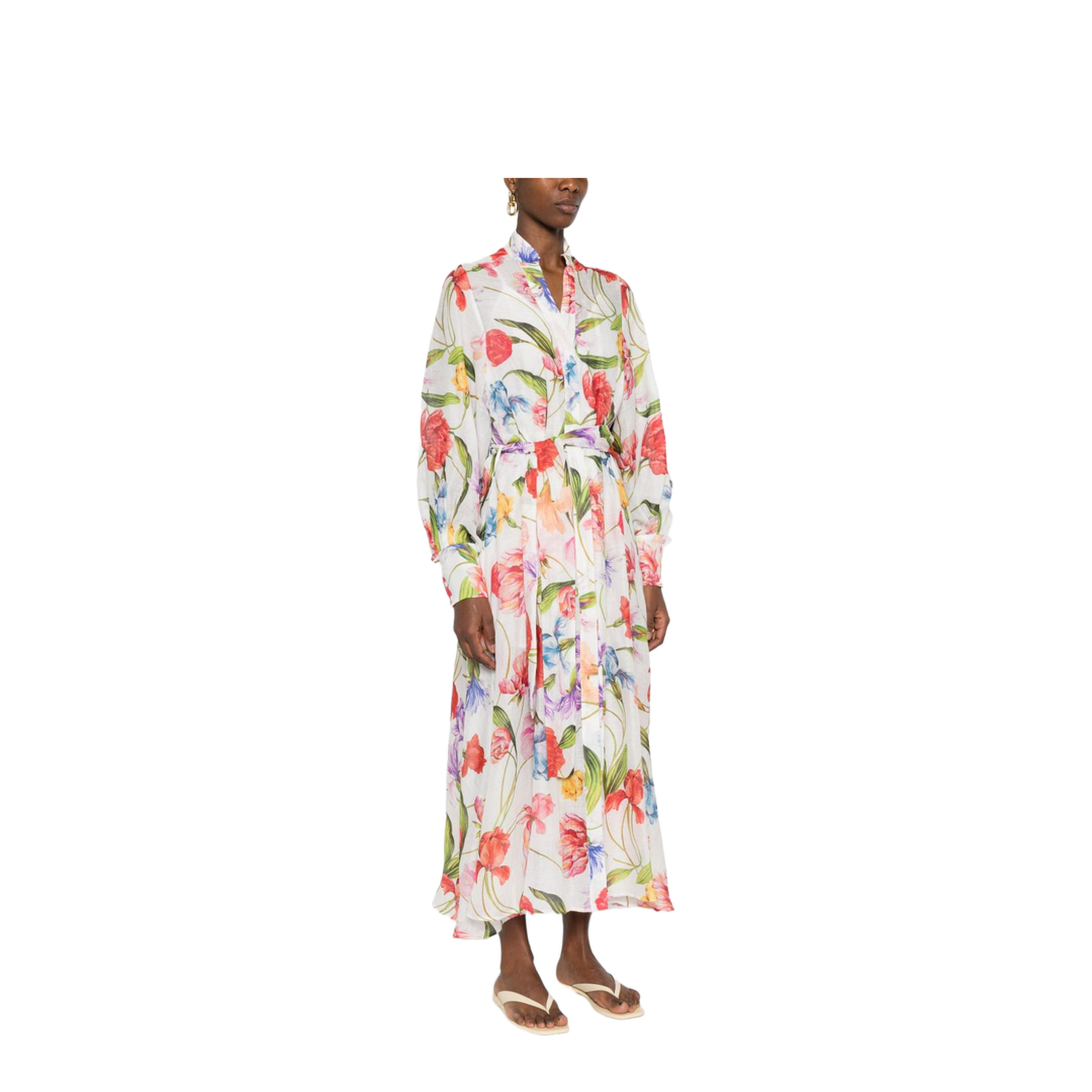Printed Long Dress - Image 4