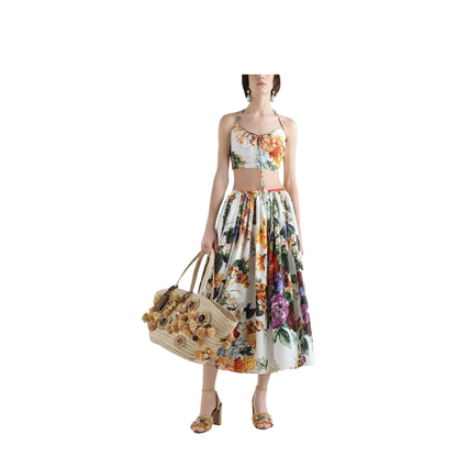 Floral Print Midi Skirt - Image 2