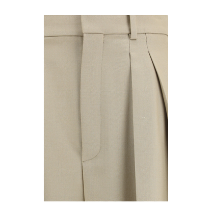 Tailored Wool and Silk Canvas Pants - Image 3