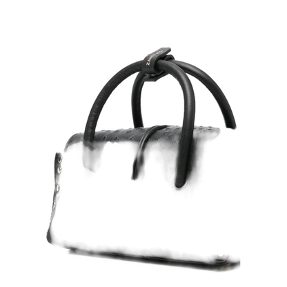 Dotta Cowhide Top-Handle Bag - Black Crater - Image 4