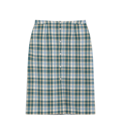Ottanio Pencil Skirt with Check Pattern - Image 1