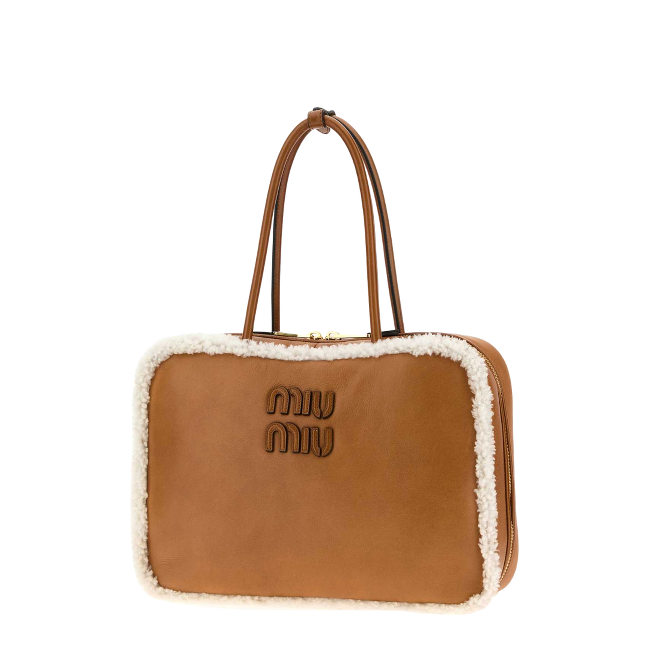 Camel Leather Beau Handbag - Image 4