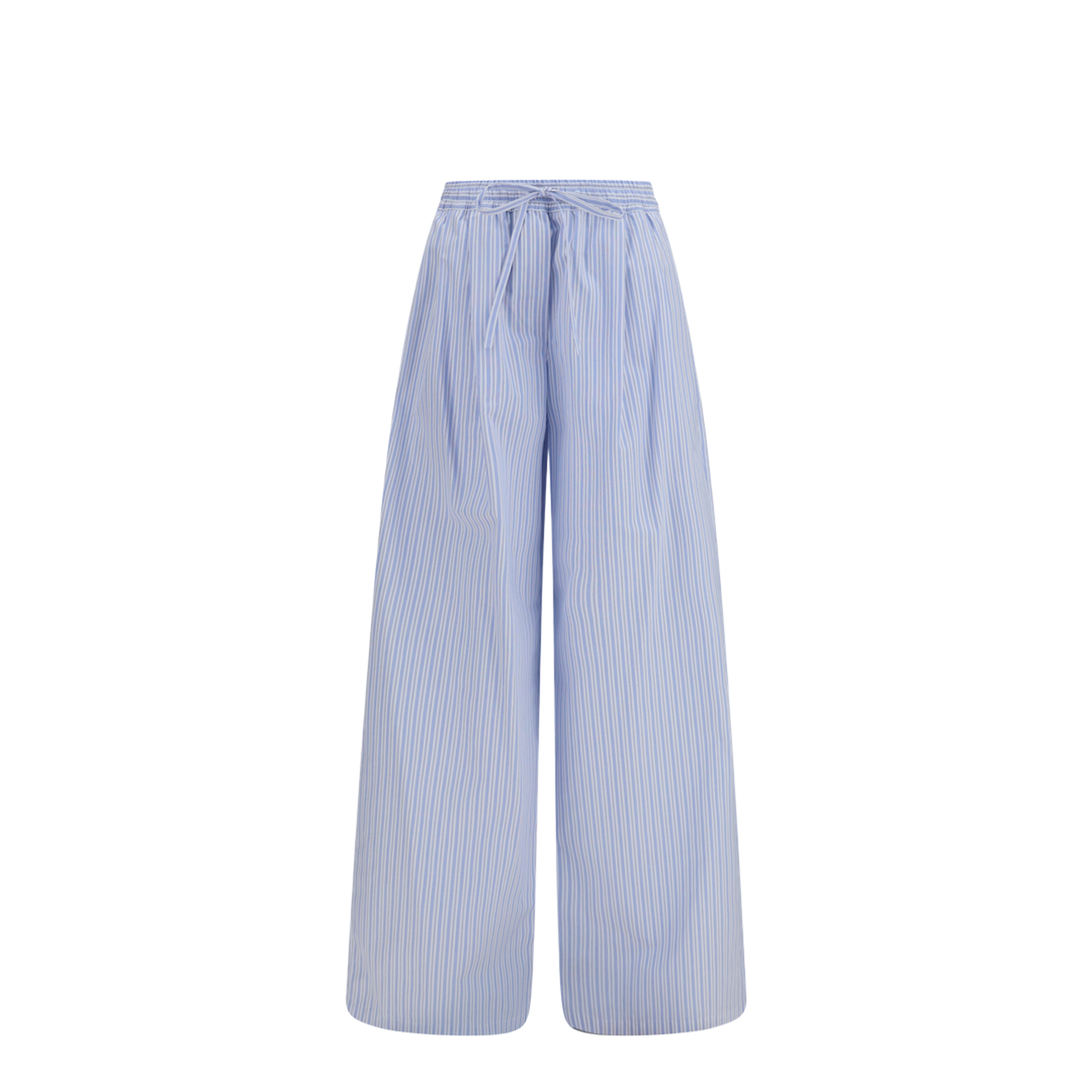 Striped Poplin Pants - Image 1