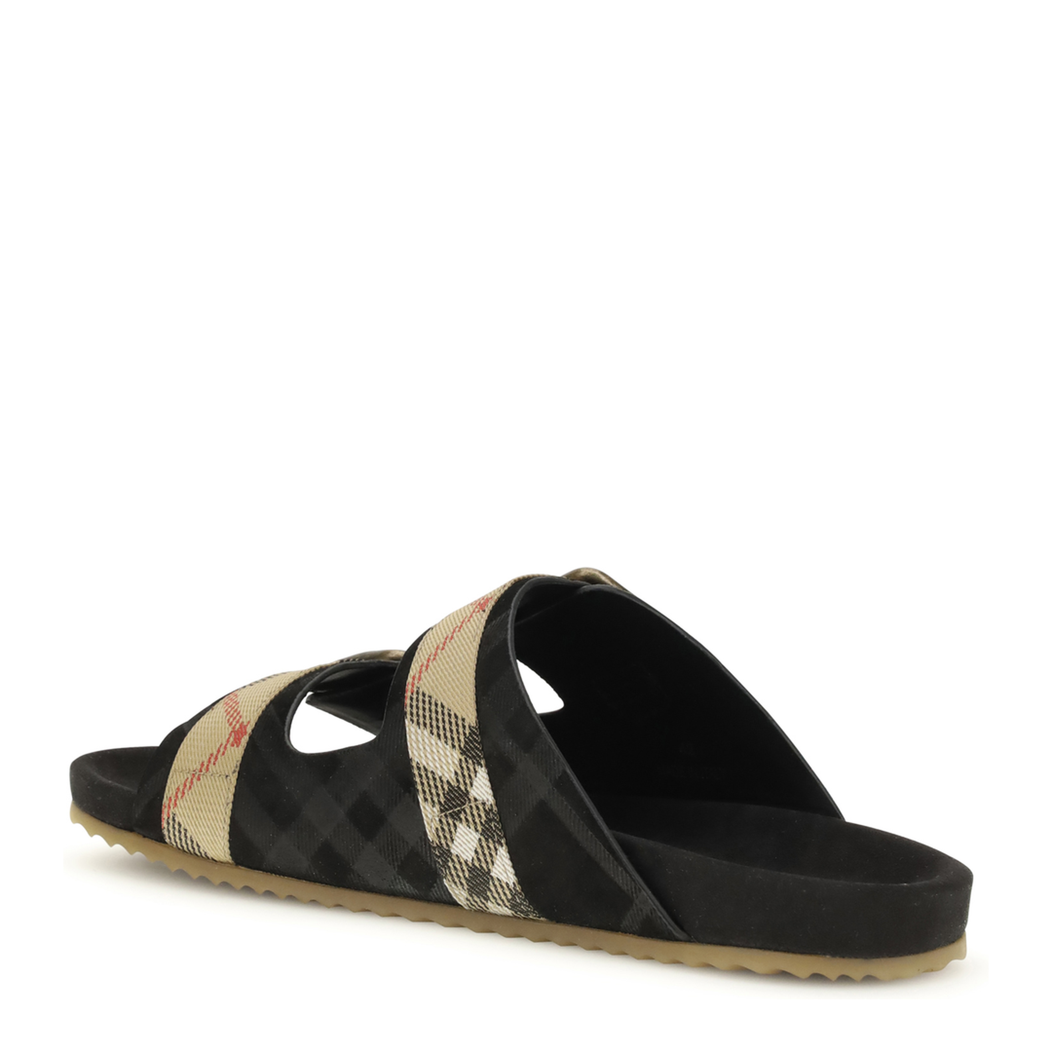 Check Suede Urchin Sandals - Image 3