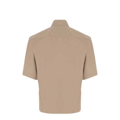 Cotton Shirt - Beige - Image 3