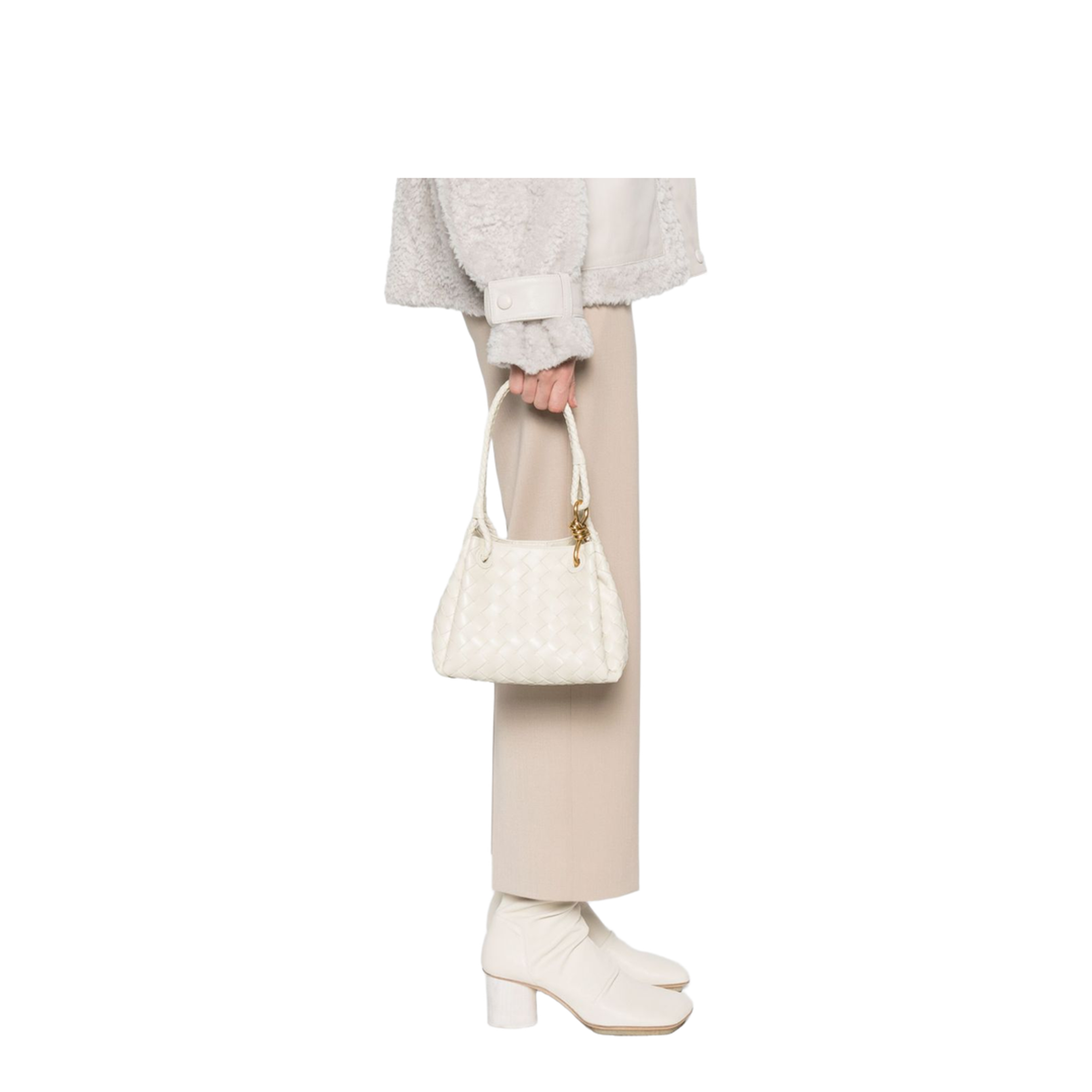 Parachute Small Leather Shoulder Bag - Sea Salt - Image 5