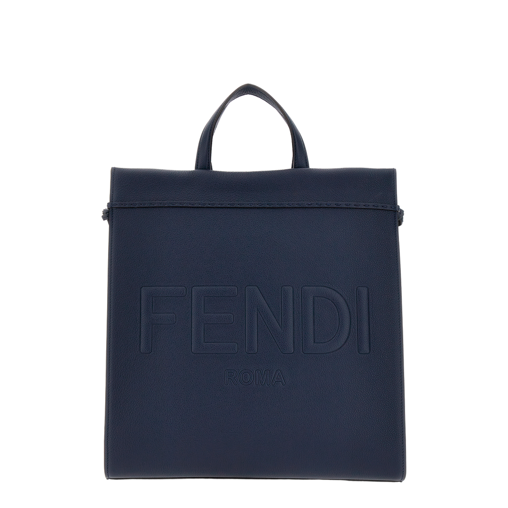 Sunshine Medium Leather Tote Bags - Blue - Image 5