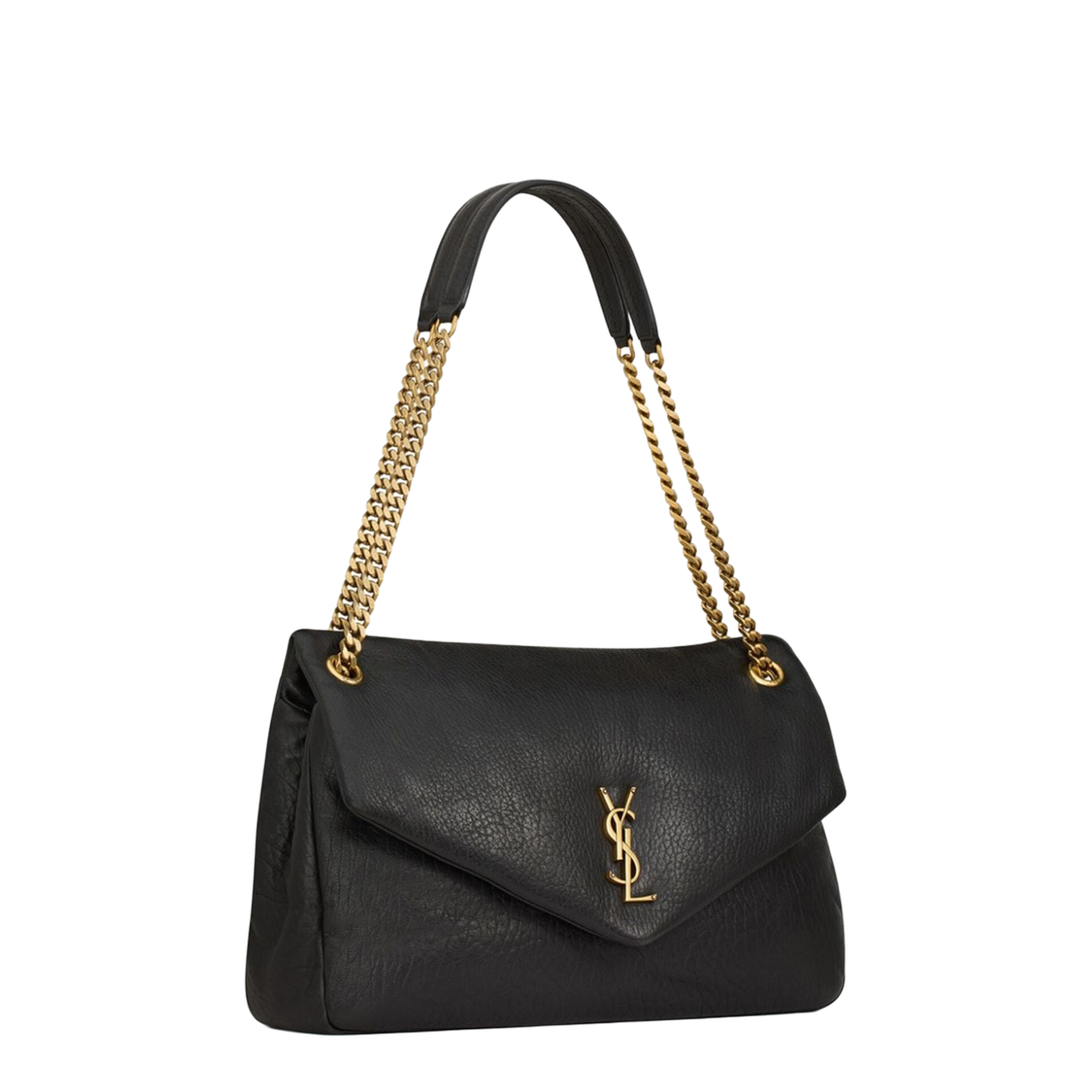 Cassandre Lambskin Pouch on Chain - Black - Image 5
