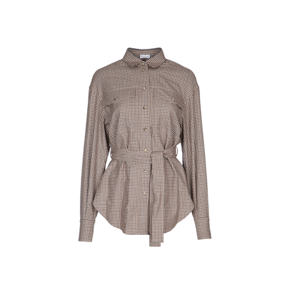 Wool Checked Shirt - Image 1