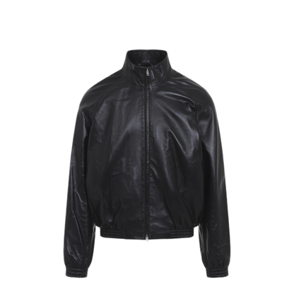 Leather Bomber Jacket - Image 2