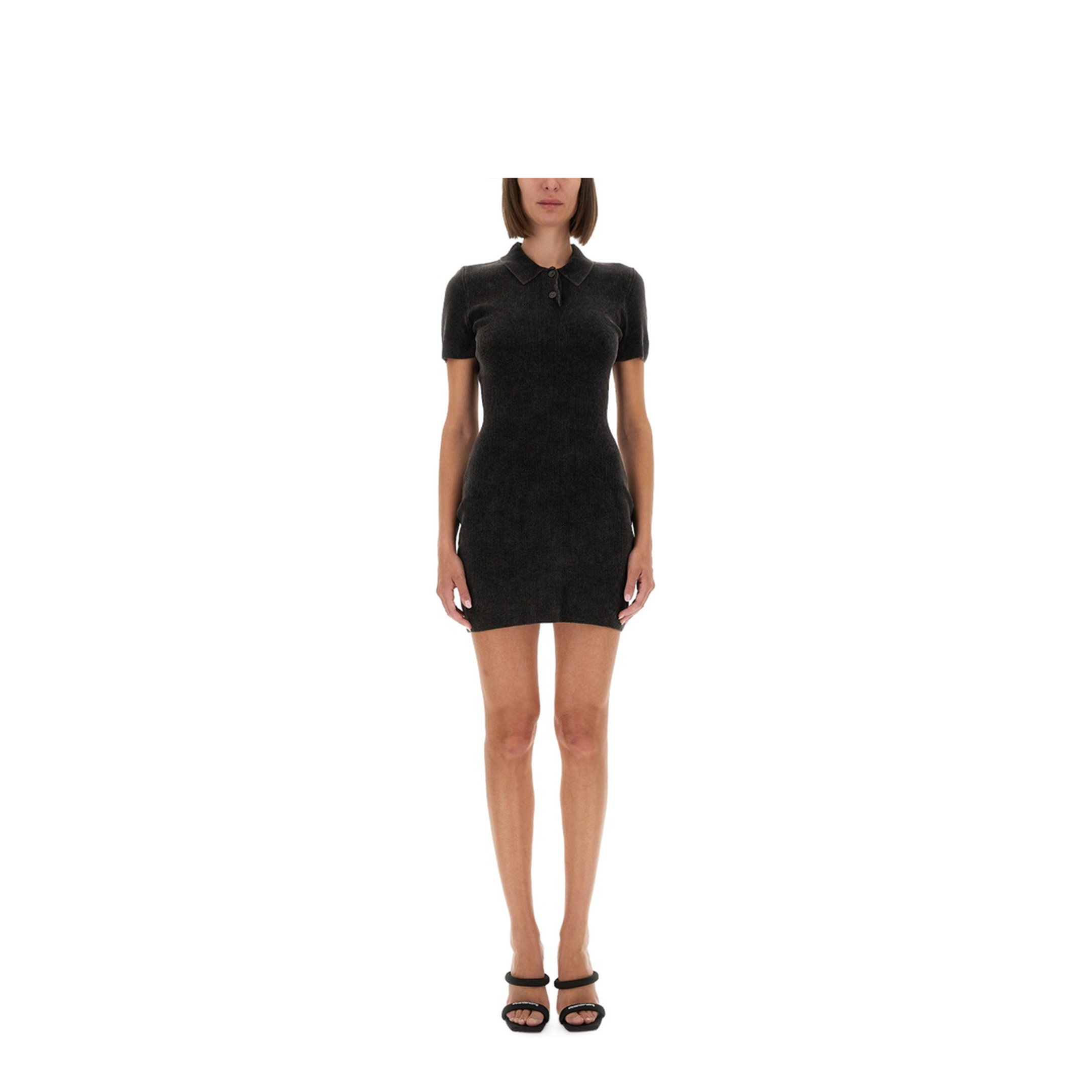 Mini Dress with Polo Collar - Image 1