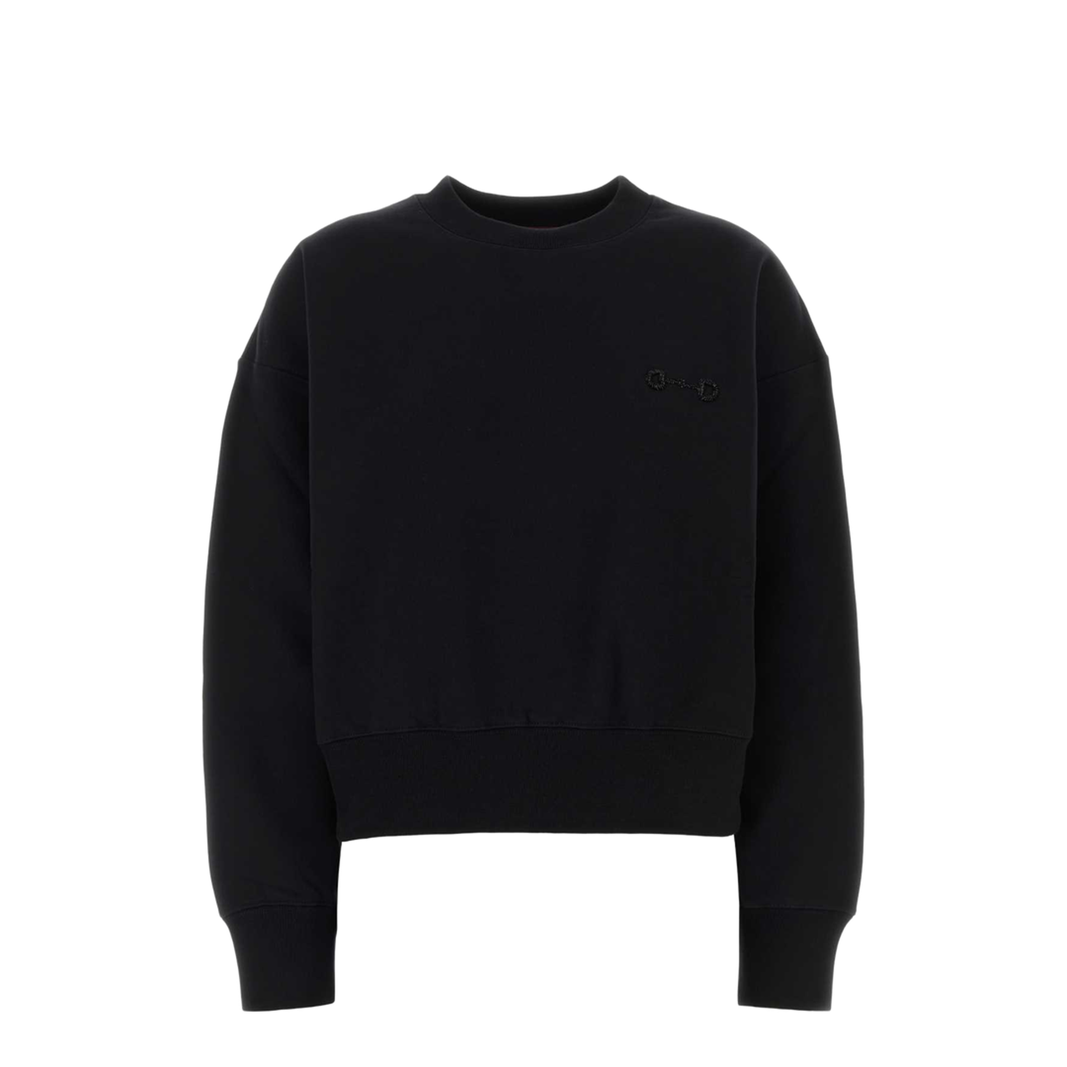 Long Sleeve Crew-Neck Boxy Sweater - Image 3