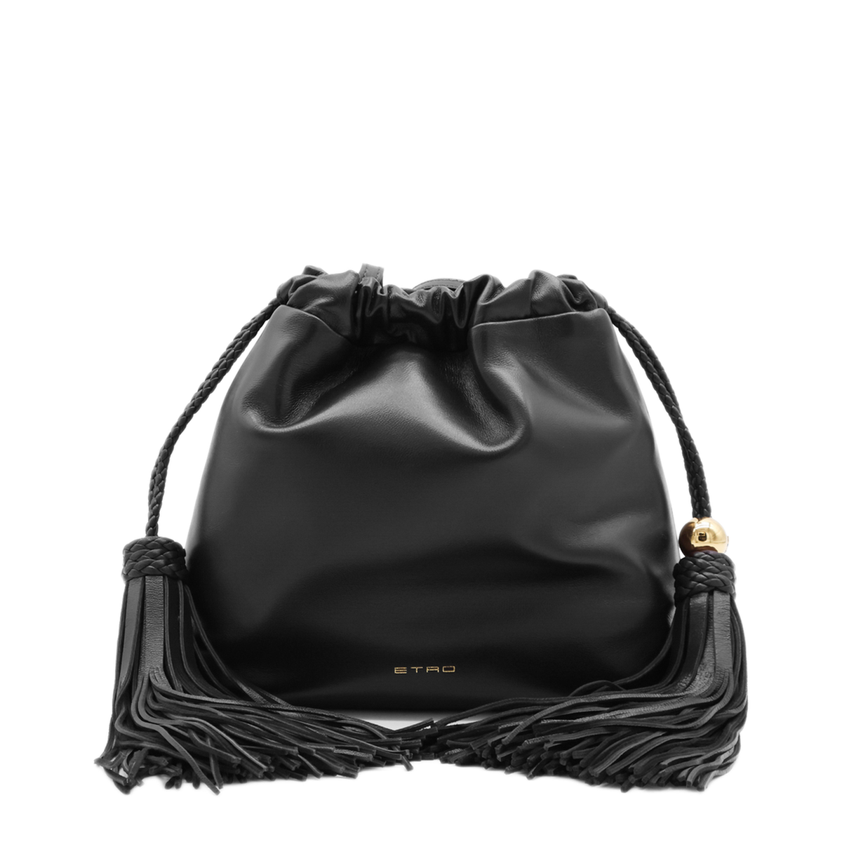 Kalispera Small Leather Shoulder Bag - Black - Image 1