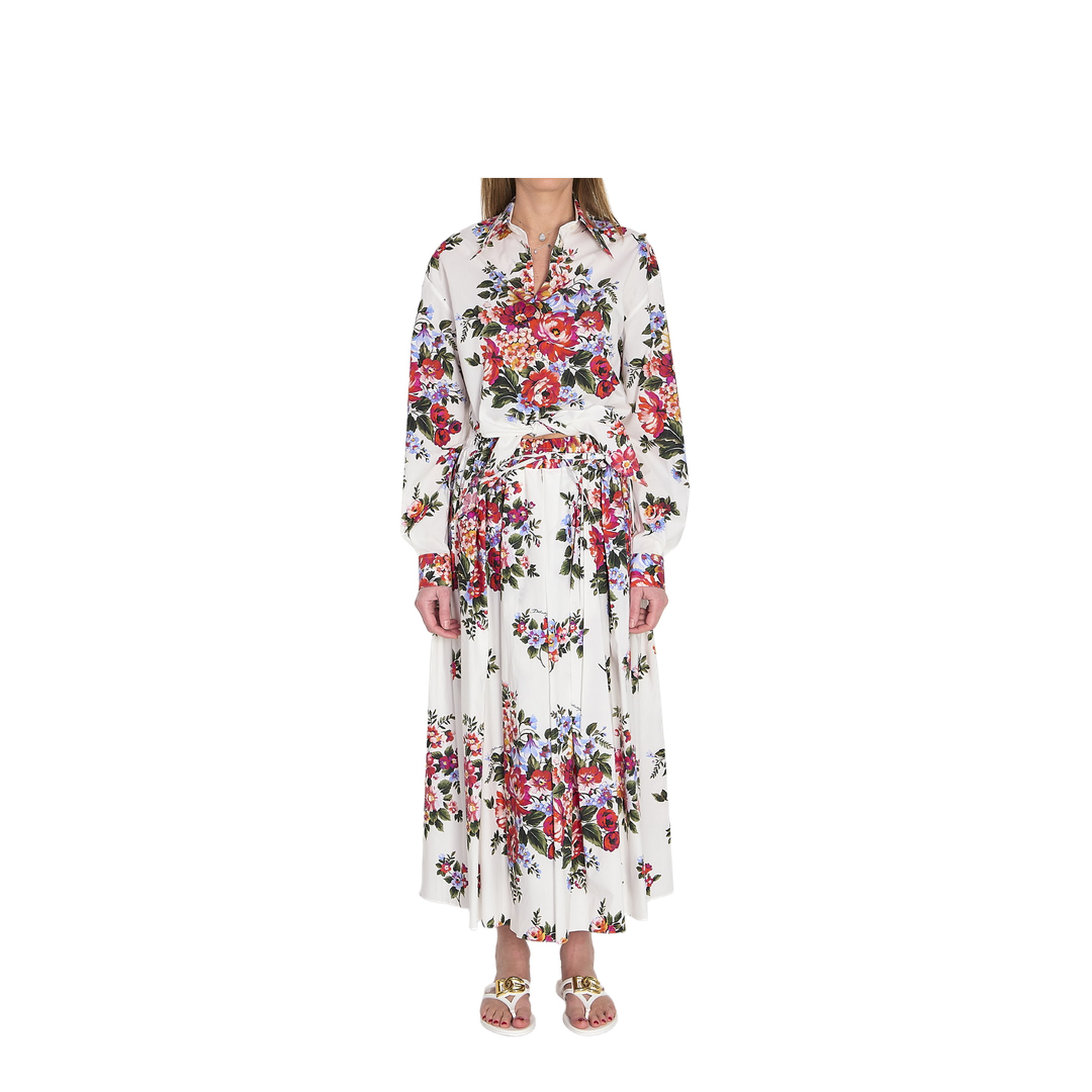 Long Skirt with a Floral Print - Image 5