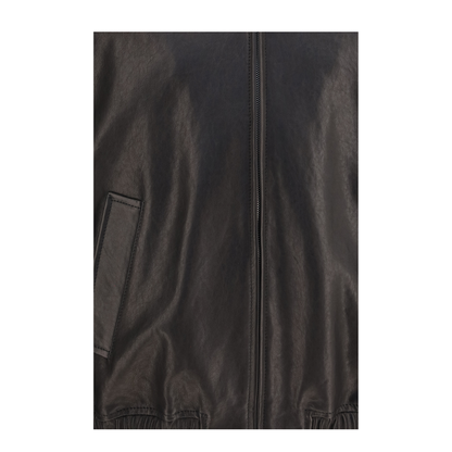 Leather Zip Jacket - Image 3