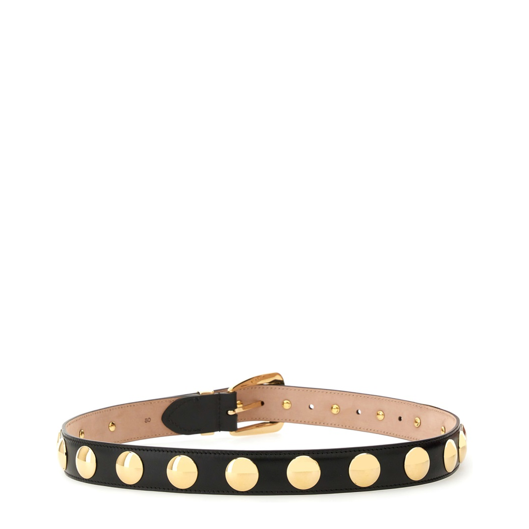 Benny Belt With Stud Gold Buckle - Image 3