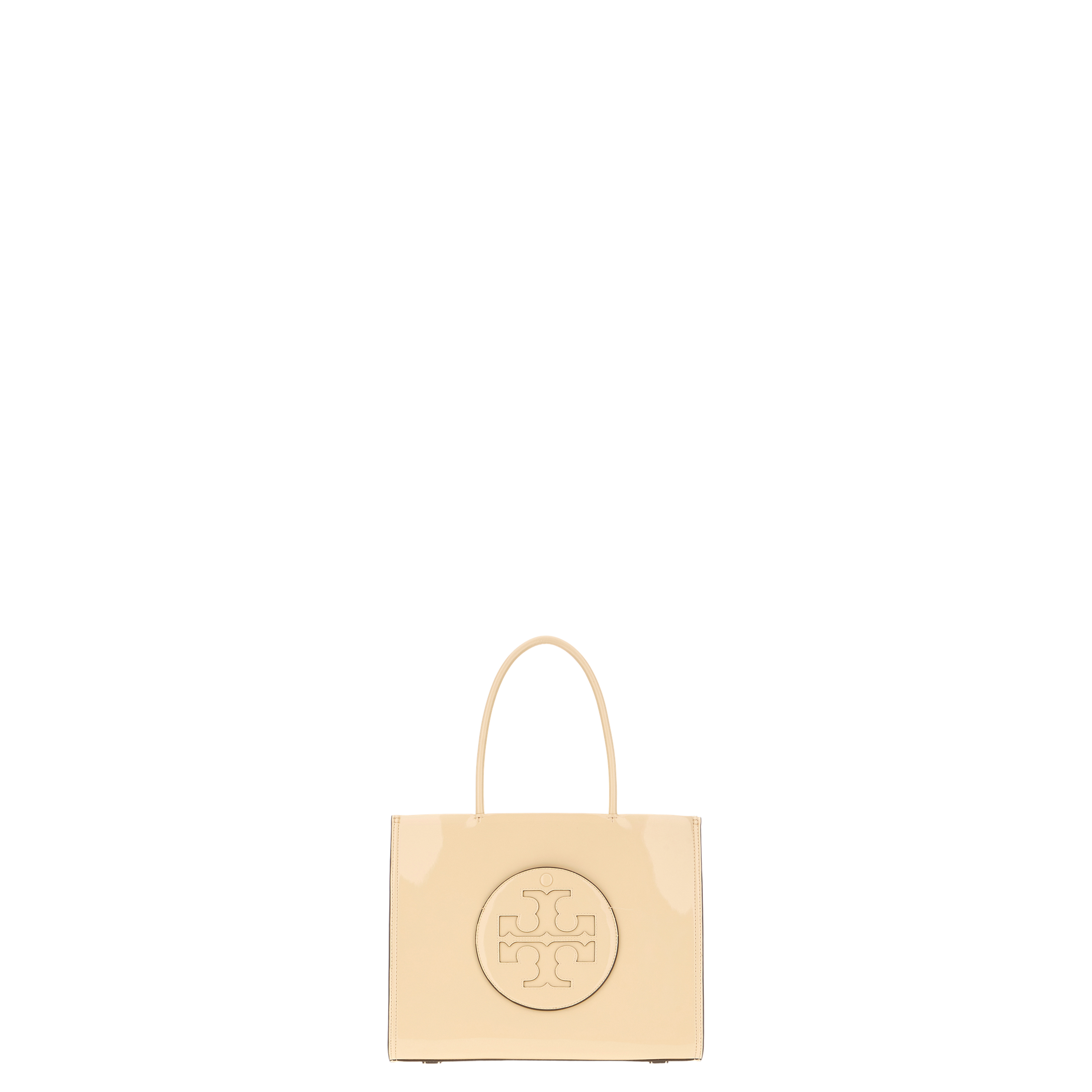 Cream Synthetic Leather Ella Bio Small Shopping Bag - Image 3