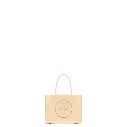 Cream Synthetic Leather Ella Bio Small Shopping Bag - Image 3