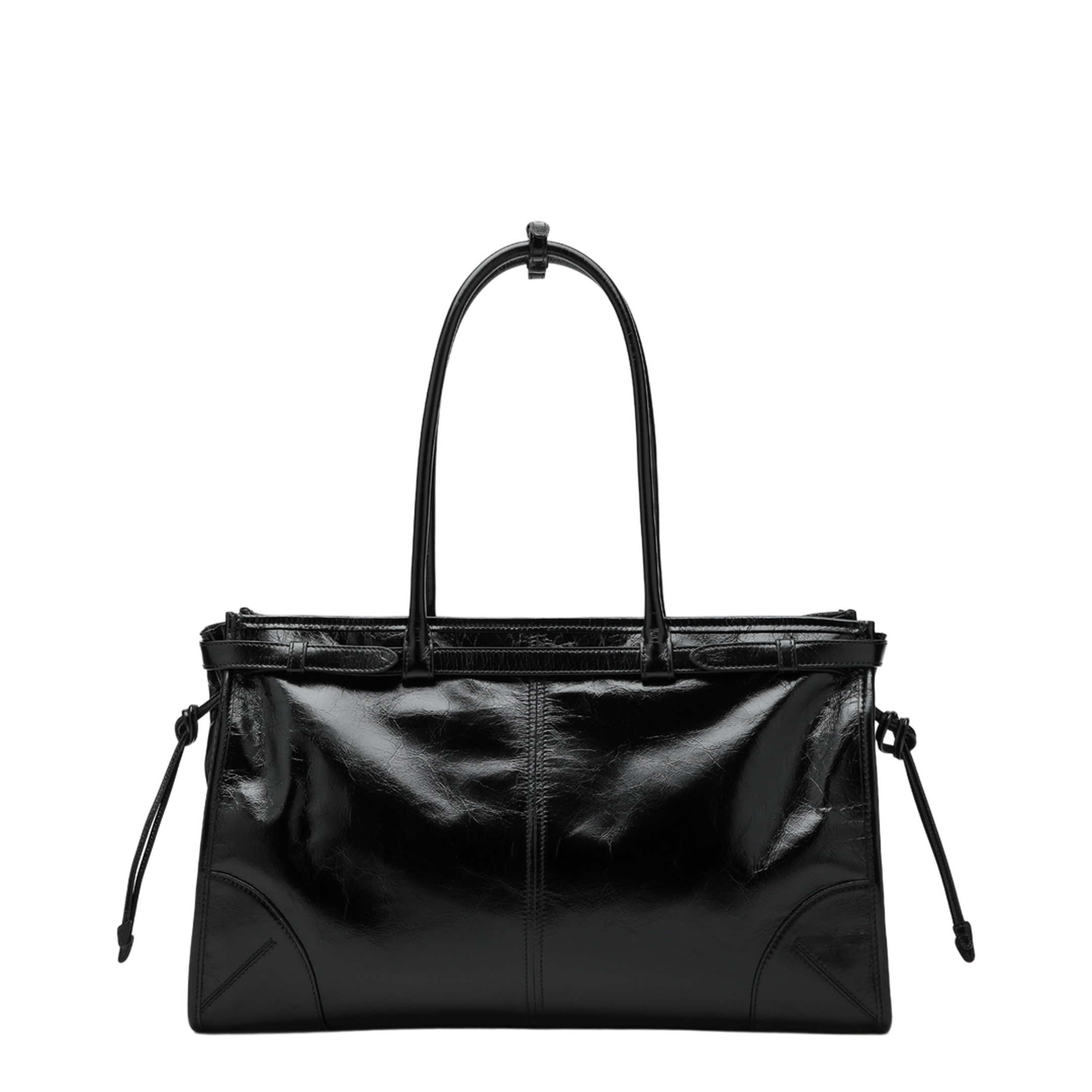 Bonnie Large Leather Handbags - Black - Image 2