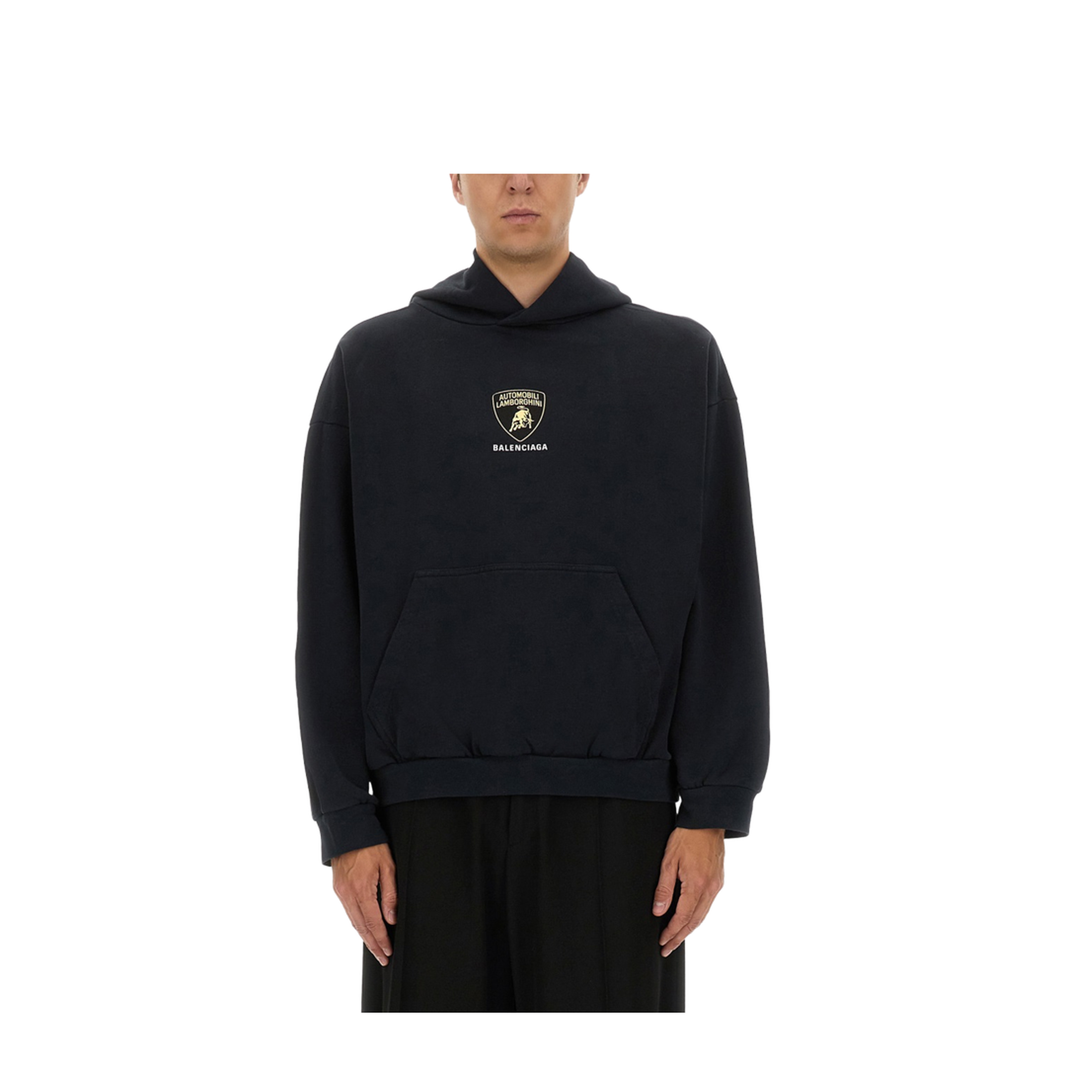 Hoodie with Lamborghini Shield Motif - Image 1