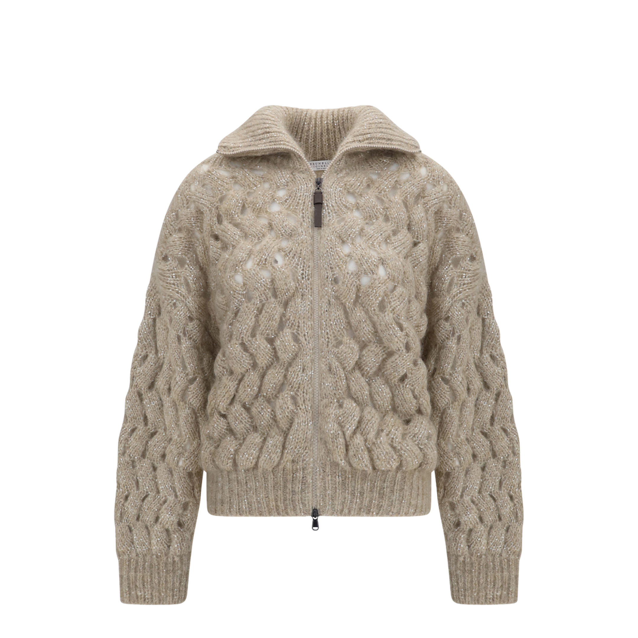 Mohair and Wool Blend Cardigan - Image 1