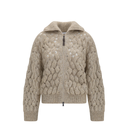 Mohair and Wool Blend Cardigan - Image 1