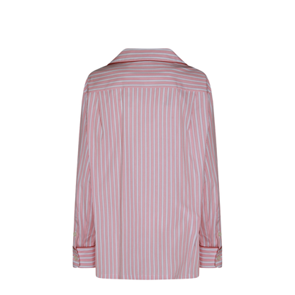 Striped Poplin Shirt In Multicolor - Image 4