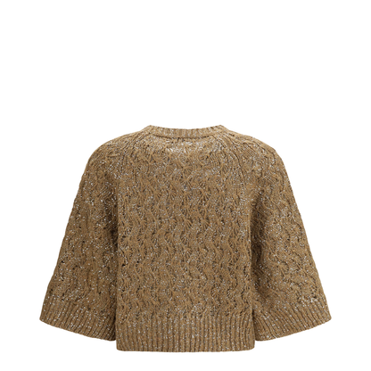 Open Knit Construction Sweater - Image 2