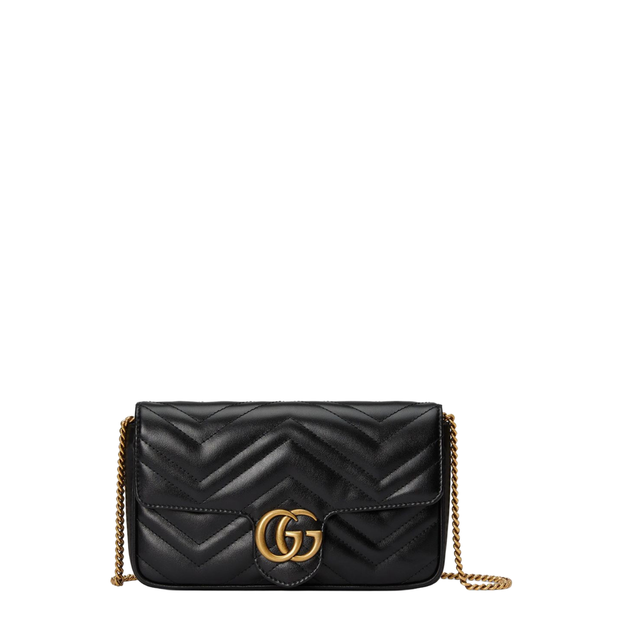 GG Marmont Leather Continental Wallet - Black - Image 1