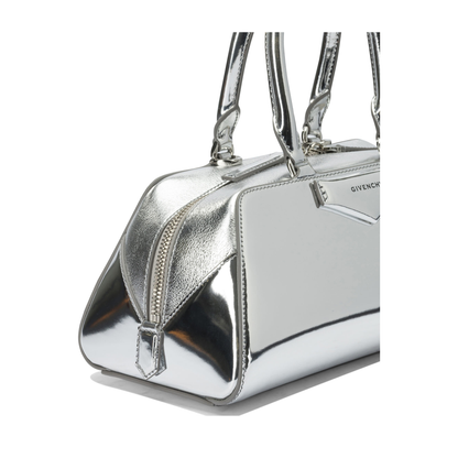 Small Antigona East-West Bag in Laminated Leather - Image 4