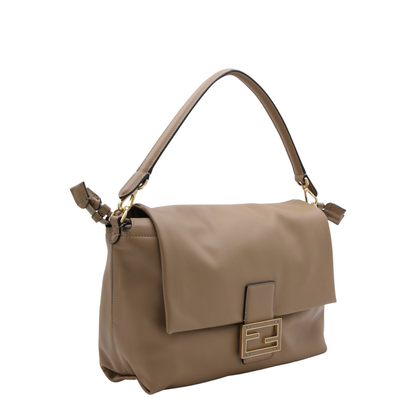 Baguette Large Leather Top Handle Bags - Brown - Image 4
