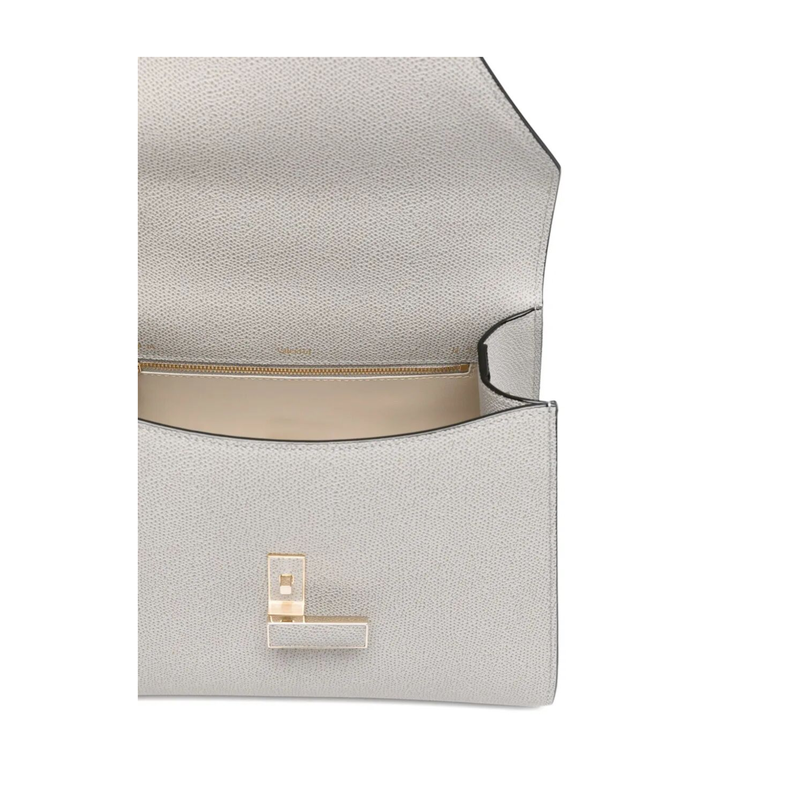 Medium Shoulder Bag Leather Grey - Image 3