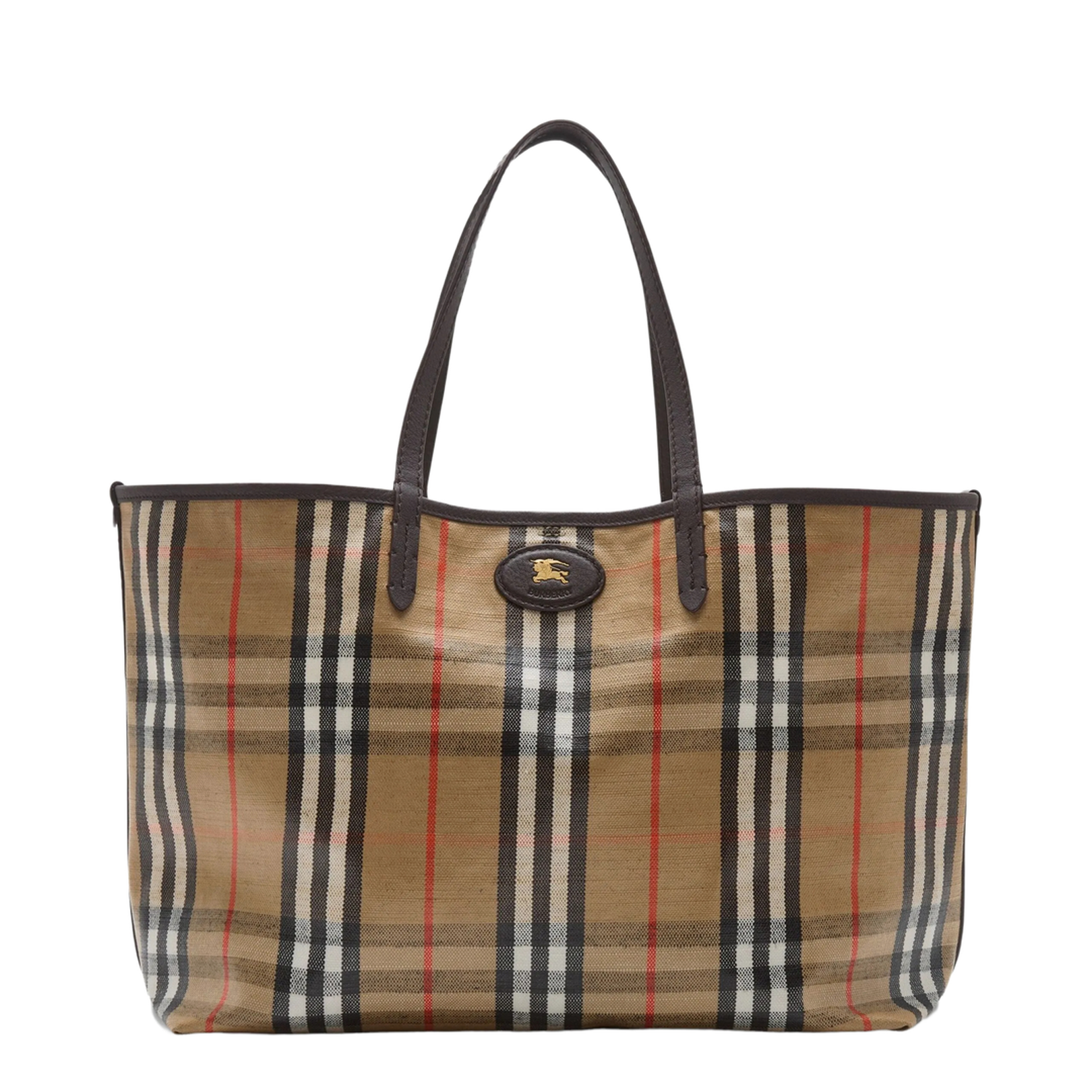 Highland Medium Checked Beige Crossbody - Image 1