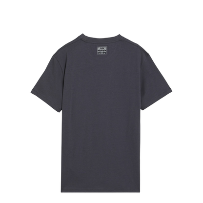 Slim-fit blue cotton T-shirt - Image 2