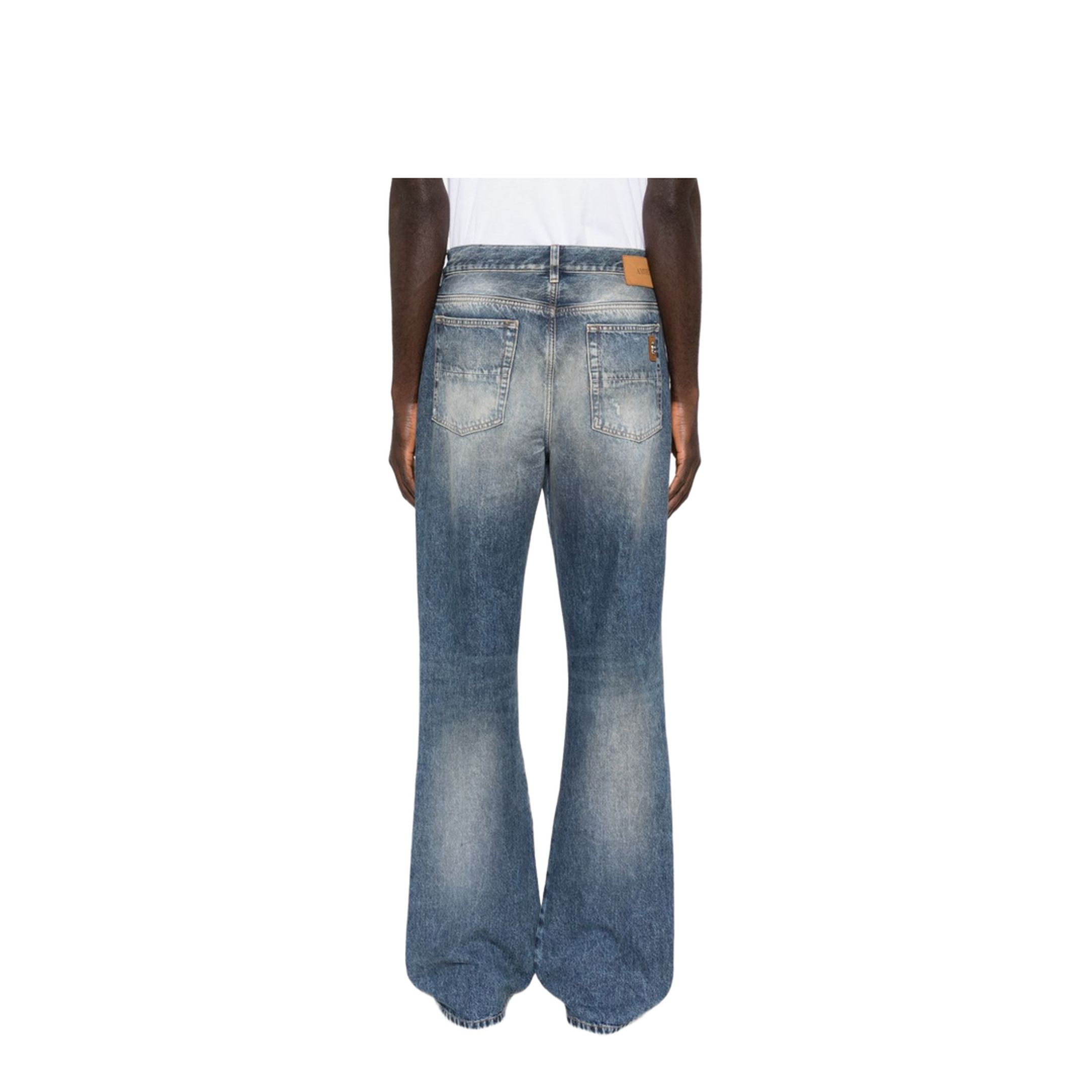 Ripped-Knees Bootcut Jeans - Image 4