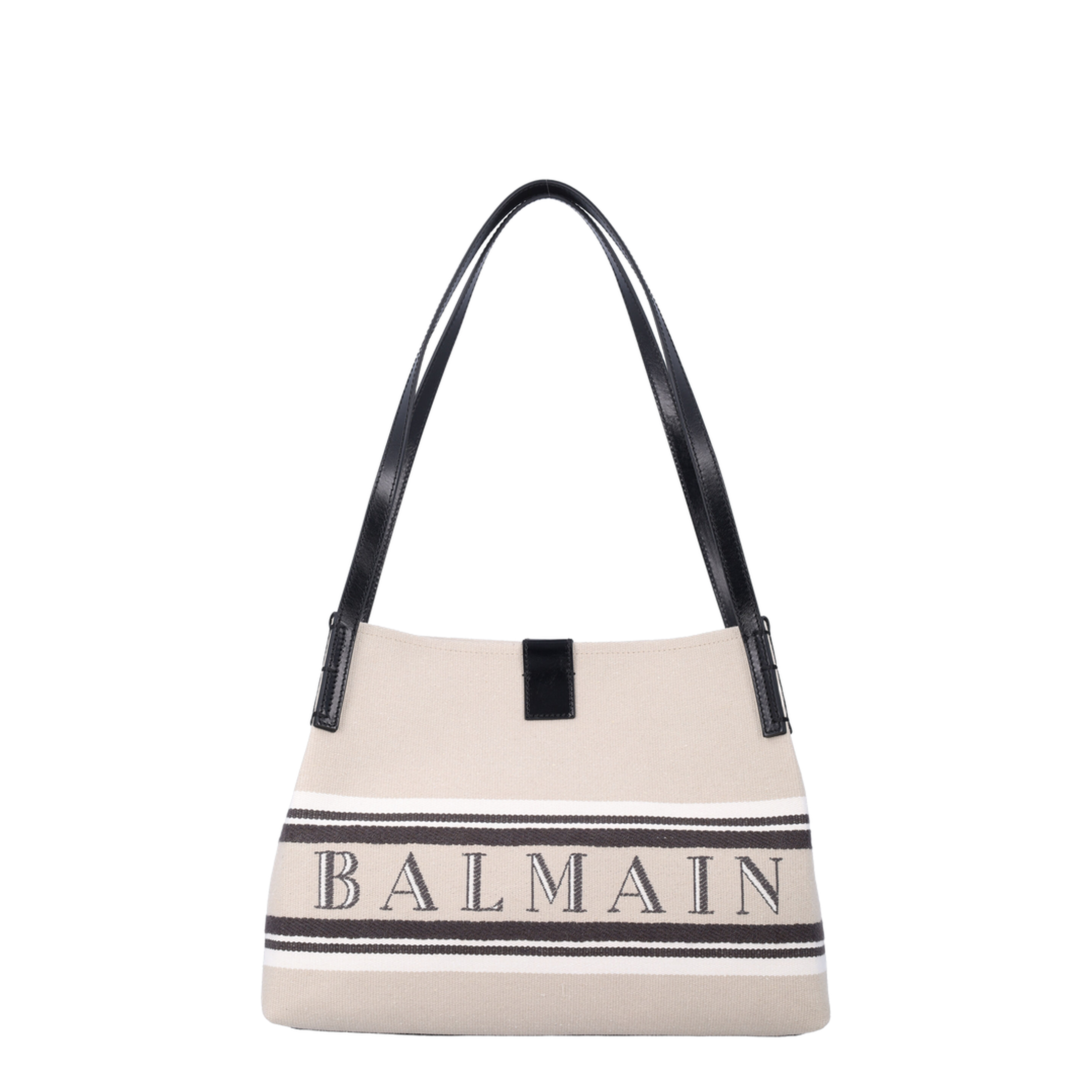 Release Small Canvas Leather Tote - Natural/Cream - Image 1