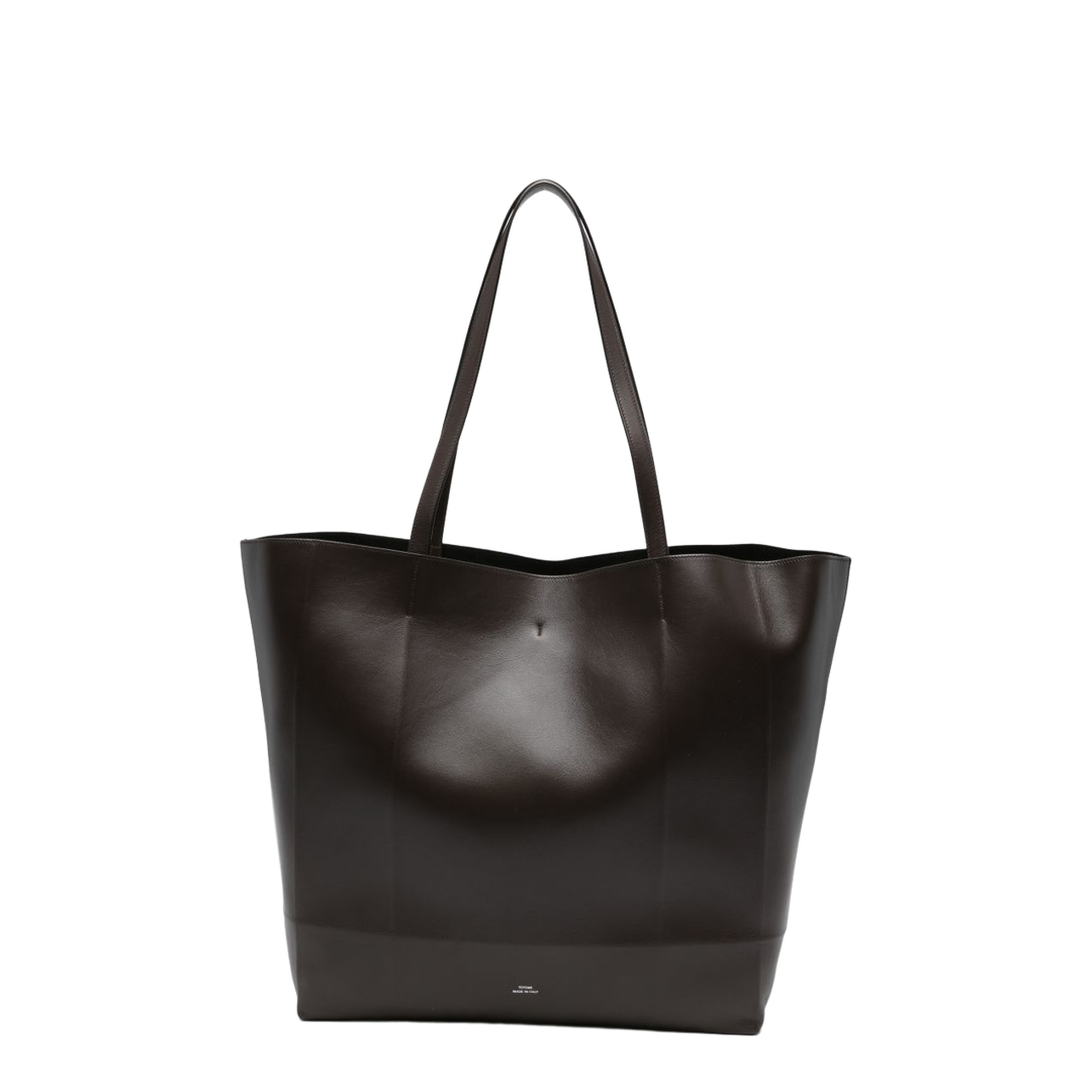 Roam Calf Leather Tote - Brown - Image 1