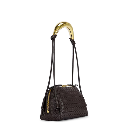Concert Intrecciato Lambskin Pouch - Barolo - Image 2
