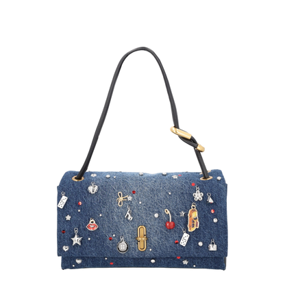 Large Dual Denim Shoulder Bag - Image 1