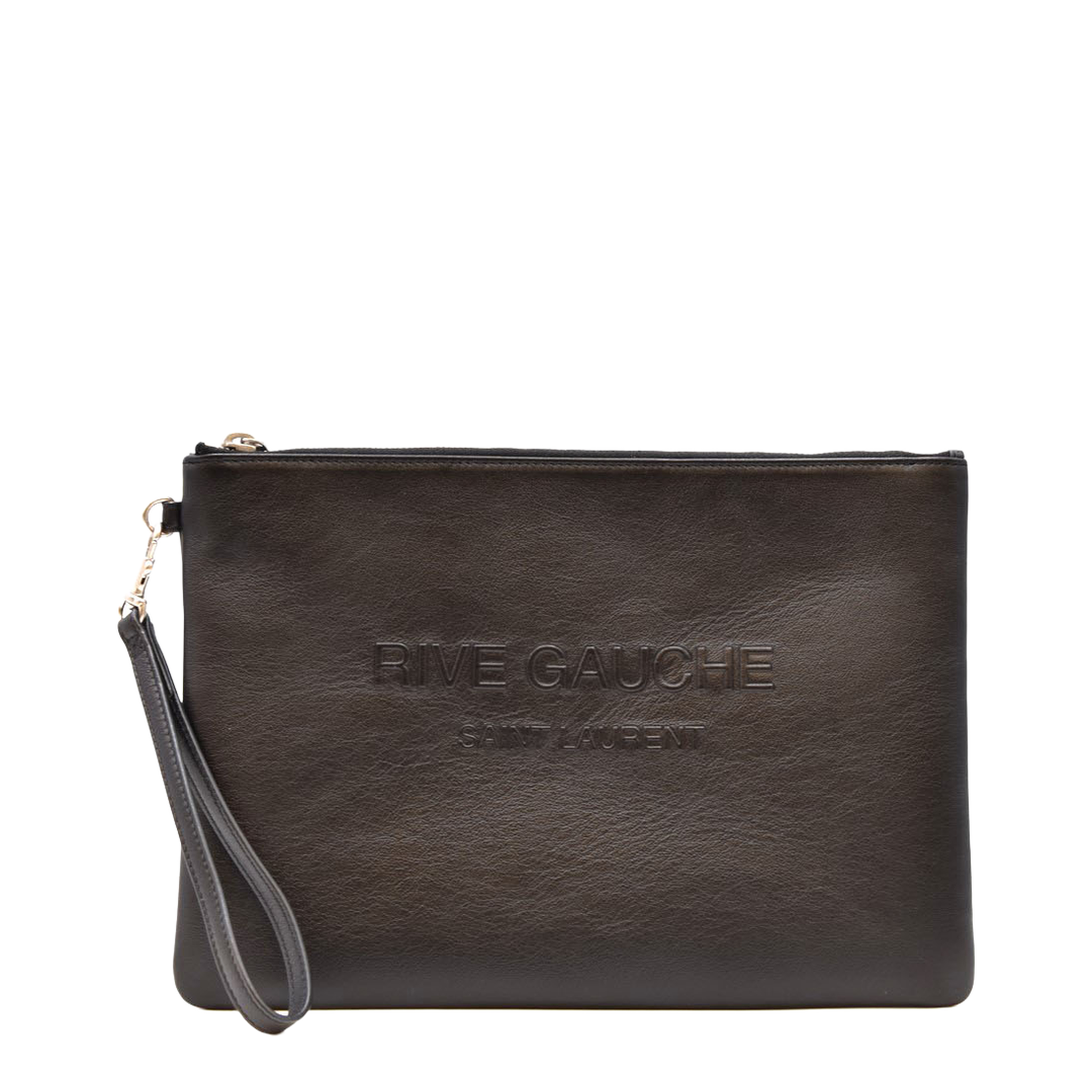 Rive Gauche Clutch, Silver Hardware - Image 1
