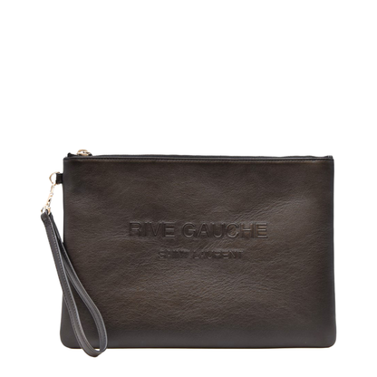 Rive Gauche Clutch, Silver Hardware - Image 1