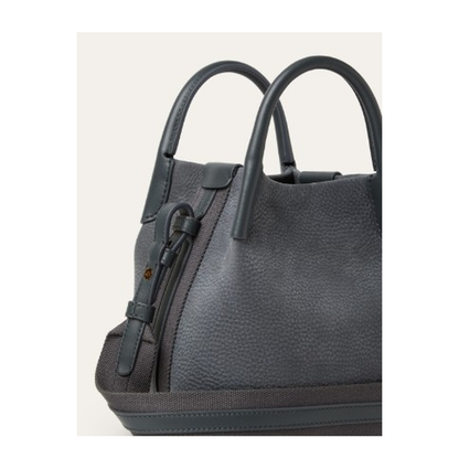 Bale Micro Calfskin Top-Handle Bag - Blue Green/Sun Gold - Image 4
