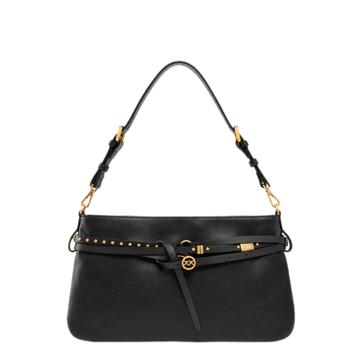 Belt Bag Classic Calfskin Shoulder Bag - Nero/Antique Gold - Image 1