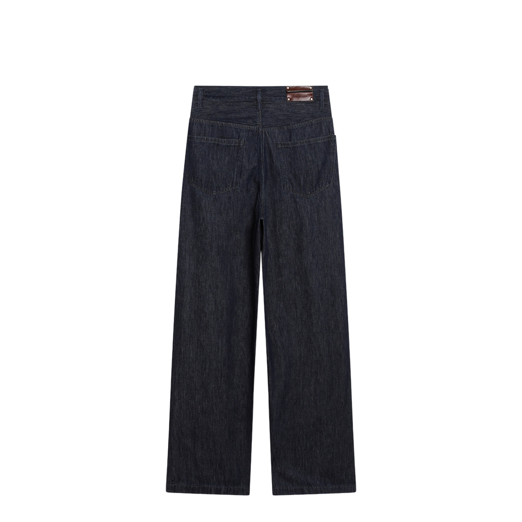 Wide-Leg Indigo Blue Jeans - Image 2